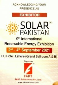 Exhibitor badge